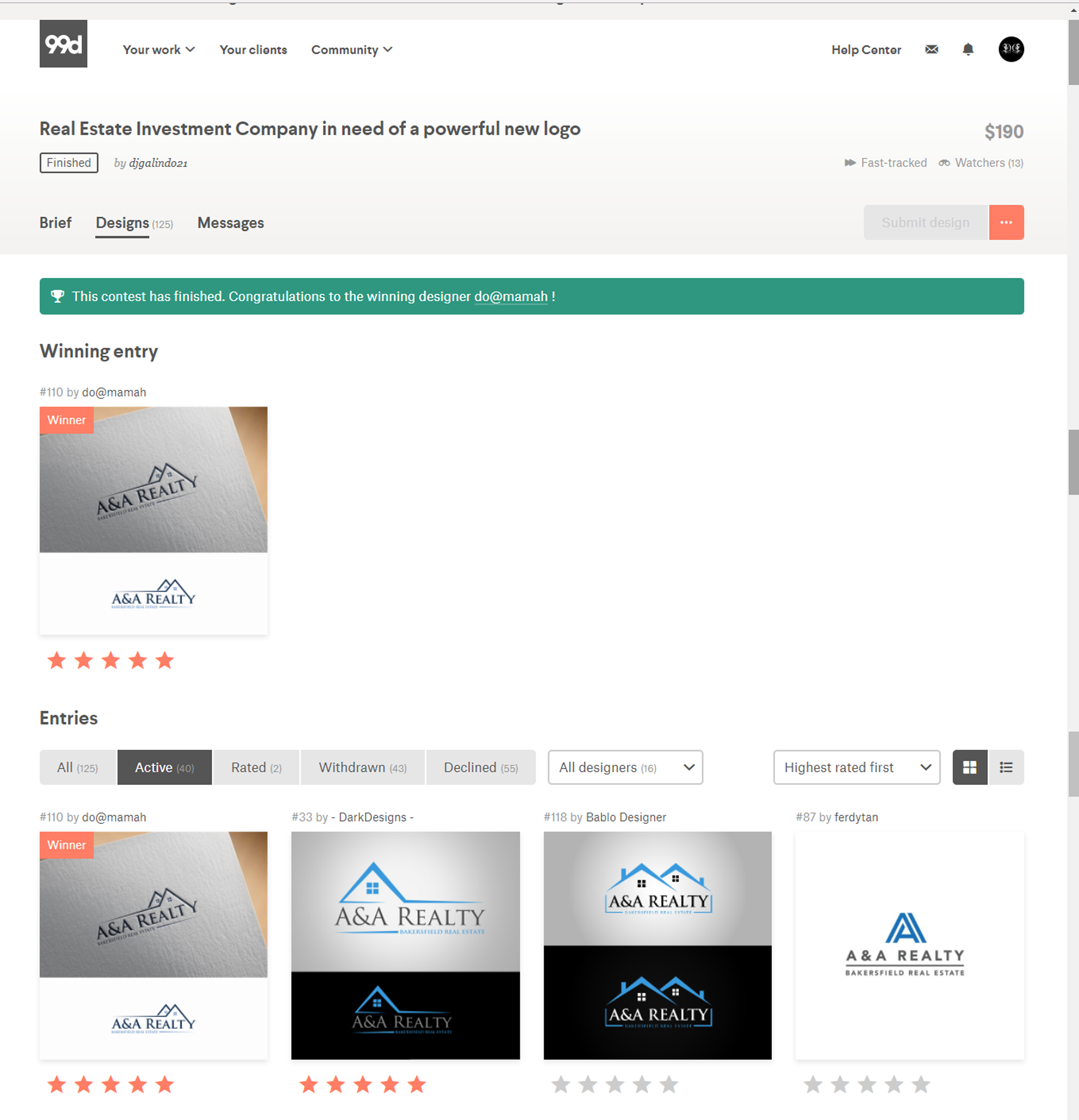 99designs Reviews 332 Reviews of Sitejabber