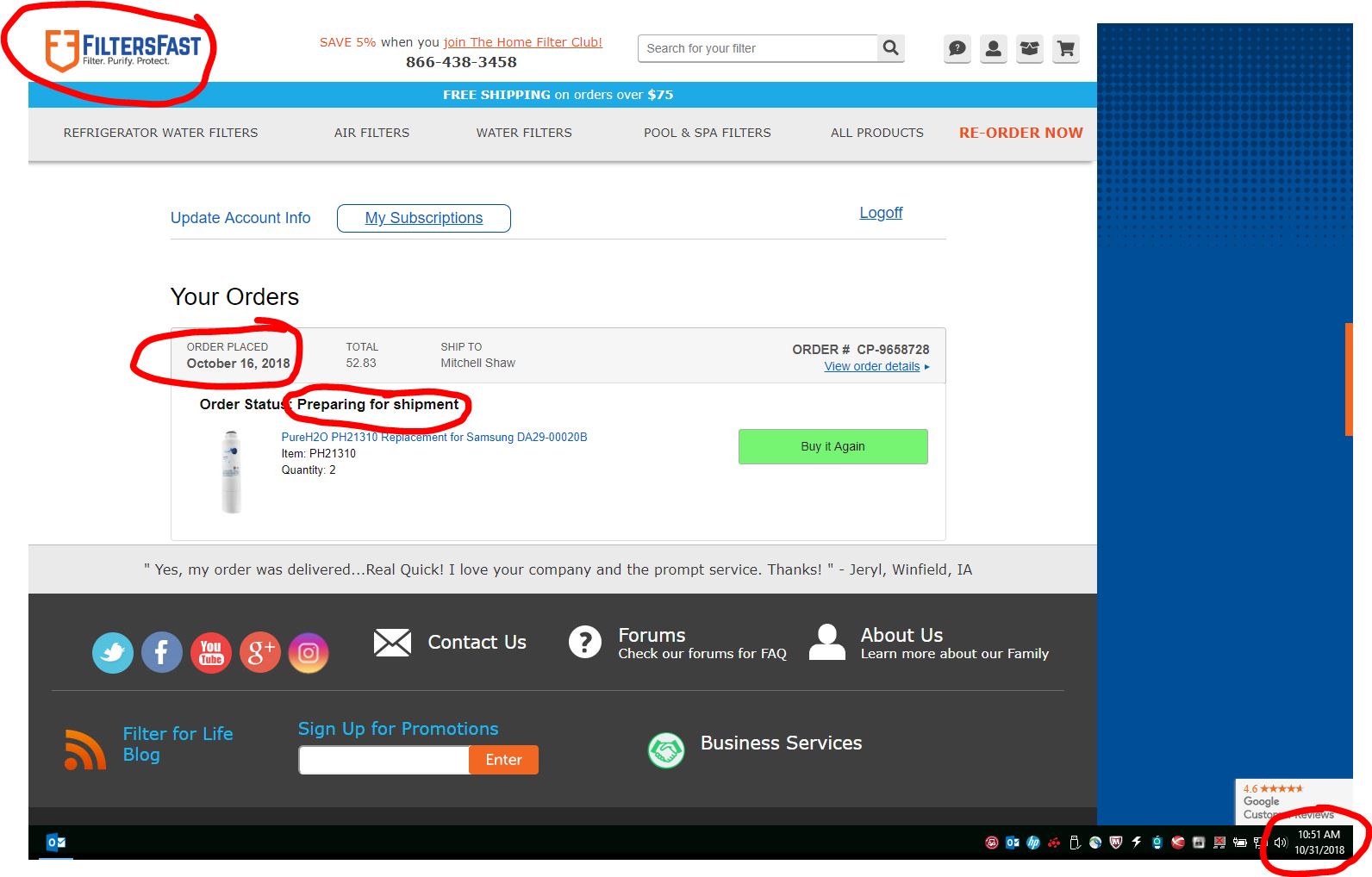 FiltersFast Reviews 477 Reviews of Sitejabber