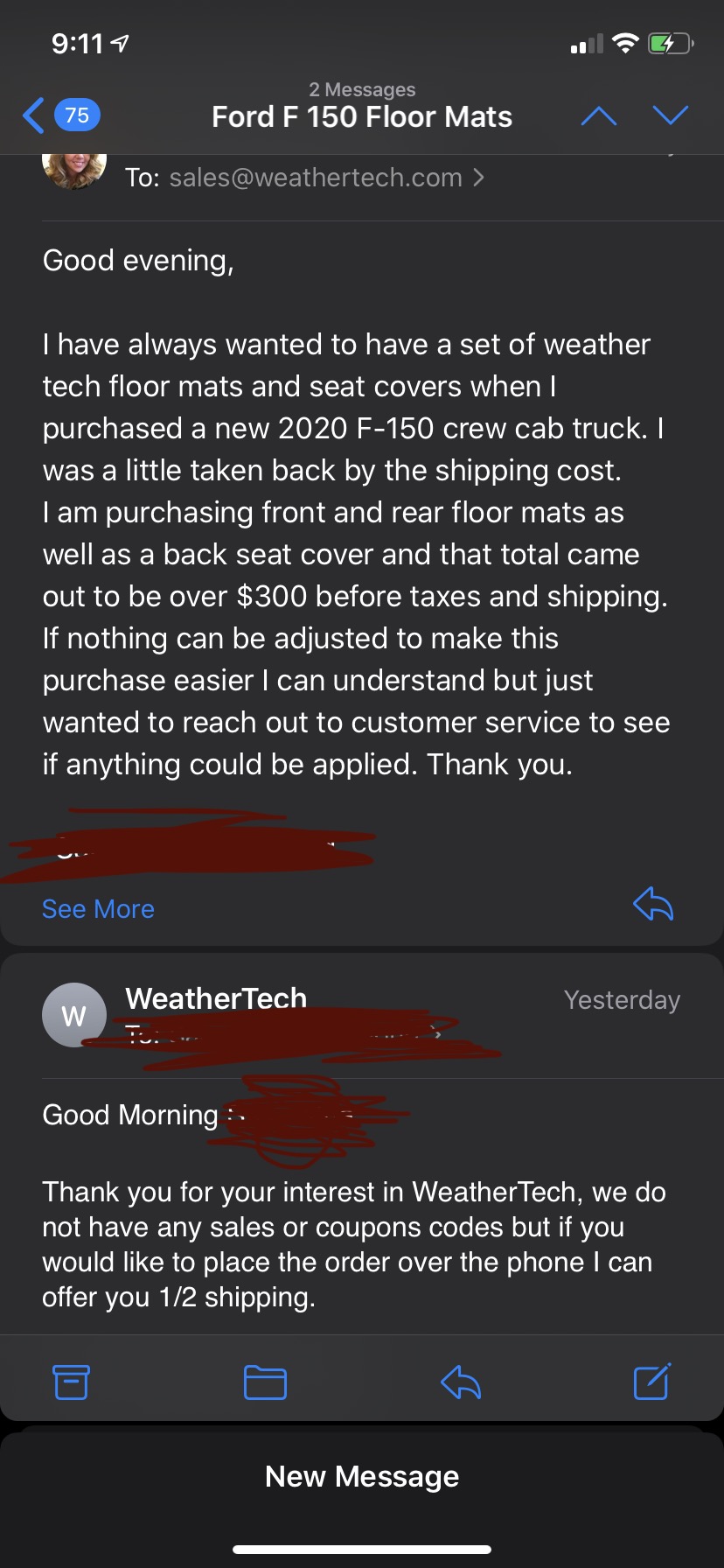 WeatherTech Reviews 43 Reviews of Sitejabber