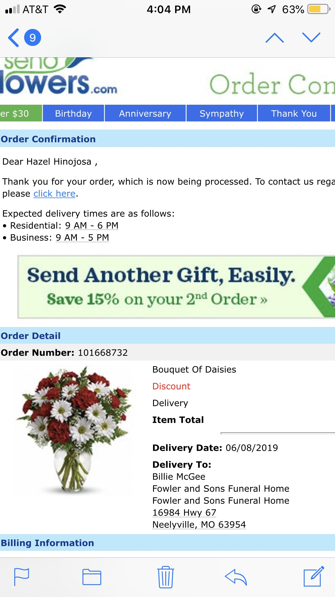 SendFlowers Reviews 396 Reviews of Sitejabber