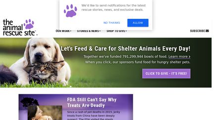 The Animal Rescue Site, a GreaterGood project