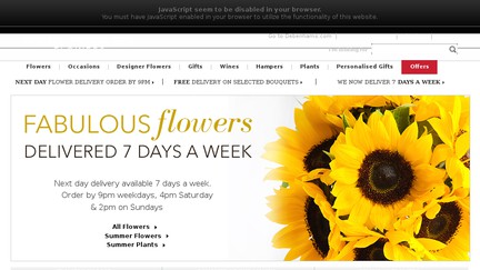 Debenhams Flowers