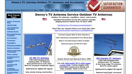 Denny's TV Antenna Source