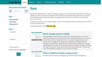 Massage directory