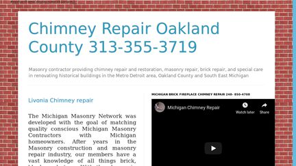 Michigan Chimney Repair