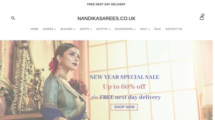 nandikasarees.co.uk