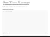 One Time Message
