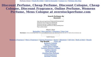 Overstock Perfume