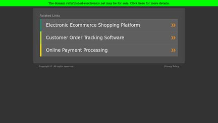 Refurbished Eectronics