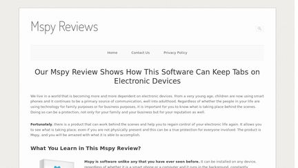 ReviewMSpy