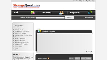 Strangequestions.com