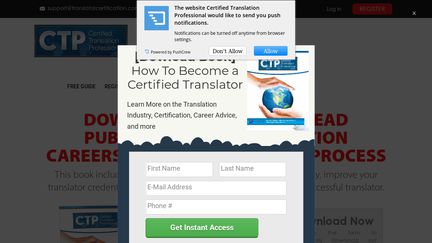 Certified Translation Professional Program