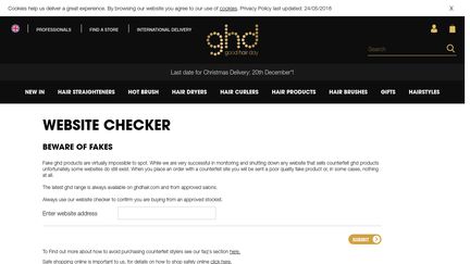 GHD Website Checker